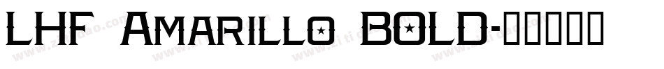 LHF Amarillo BOLD字体转换